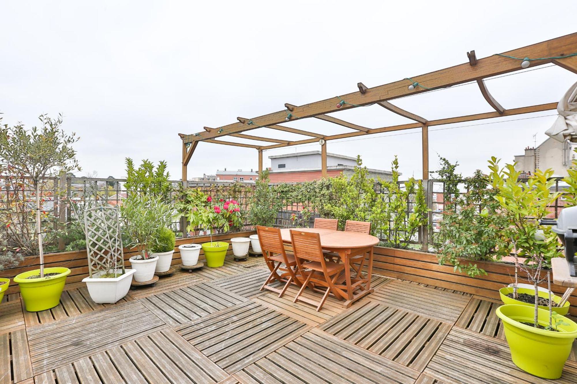 Апартаменти Parisian Penthouse With Large Terrasse П'єррфітт-сюр-Сен Екстер'єр фото