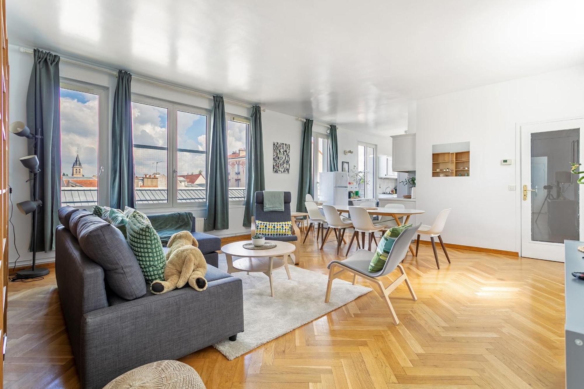 Апартаменти Parisian Penthouse With Large Terrasse П'єррфітт-сюр-Сен Екстер'єр фото